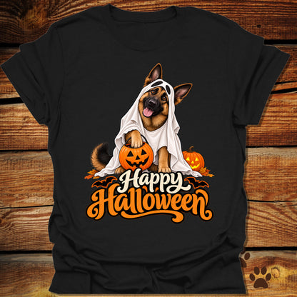 "Happy Halloween" German Shepherd T-Shirt