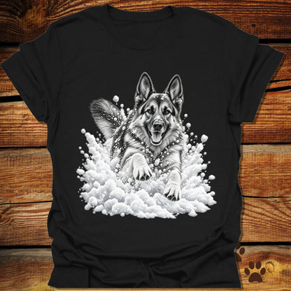 German Shepherd Snow Day T-Shirt