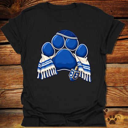Hanukkah Paw Print Dreidel T-Shirt