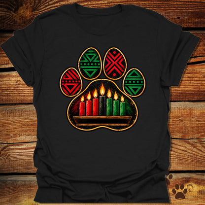Kwanzaa Paw Print T-Shirt