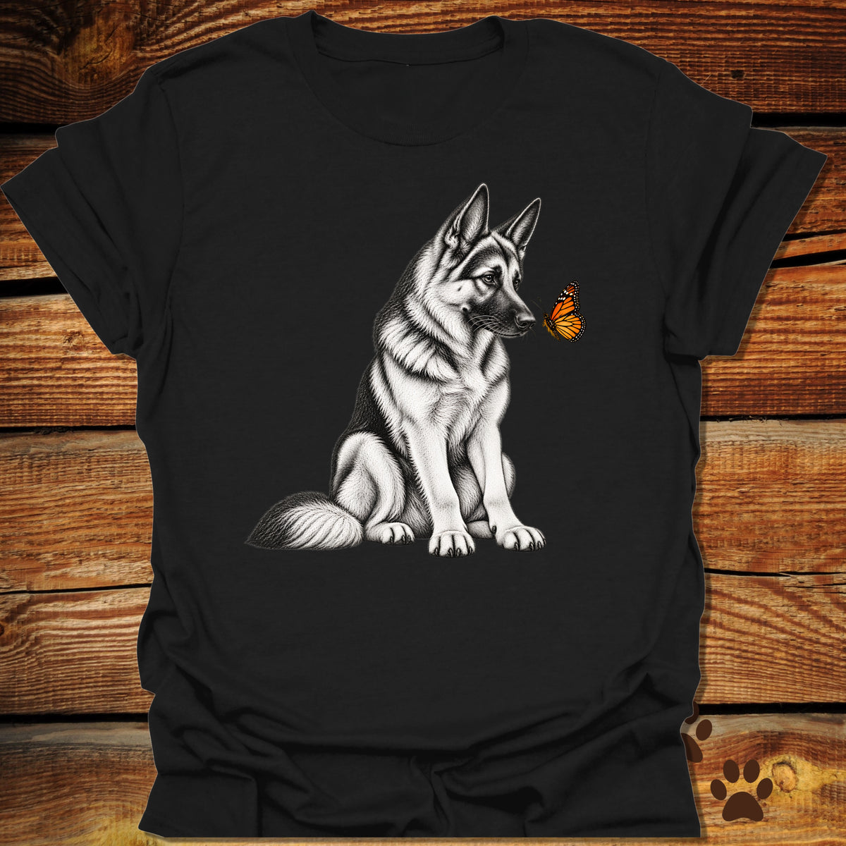 German Shepherd Butterfly T-Shirt