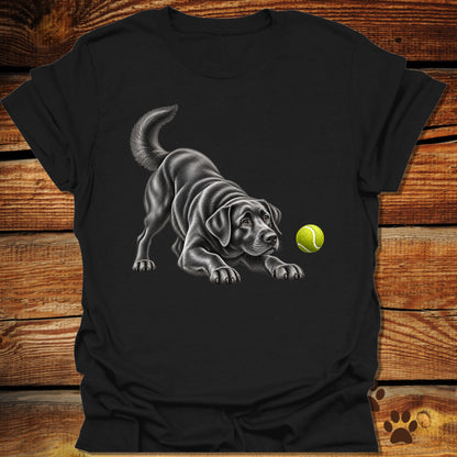 Black Labrador Retriever Tennis Ball T-Shirt
