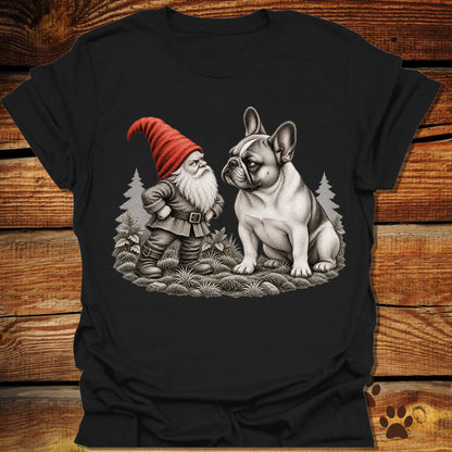 Garden Gnome French Bulldog Standoff T-Shirt