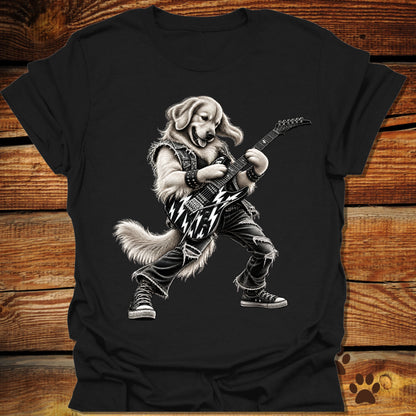 Golden Retriever Guitar Shredder T-Shirt