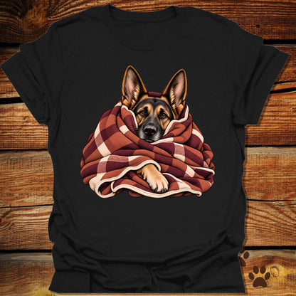 German Shepherd Blanket Burrito T-Shirt