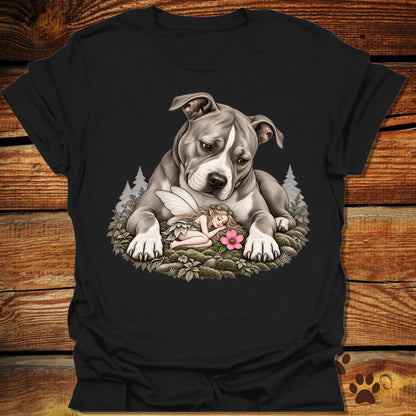 Pit Bull Whimsical Sleeping Fairy T-Shirt