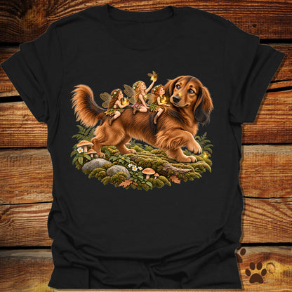 Fairies Riding a Dachshund T-Shirt