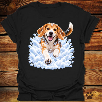Beagle Snow Day T-Shirt - Front & Back Print