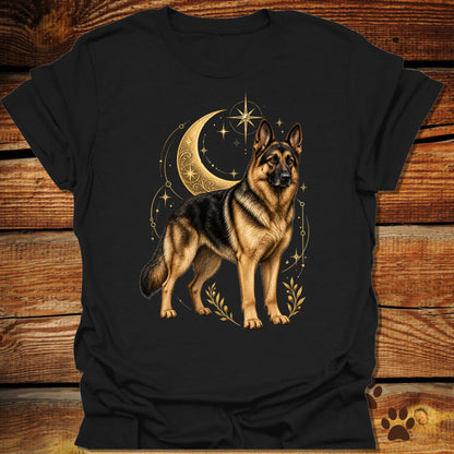 German Shepherd Celestial Moon T-Shirt