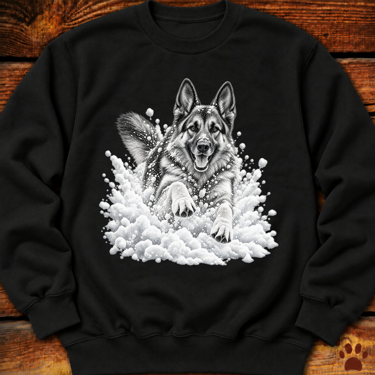German Shepherd Snow Day Sweatshirt