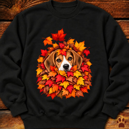 Beagle Leaf Pile Sweatshirt