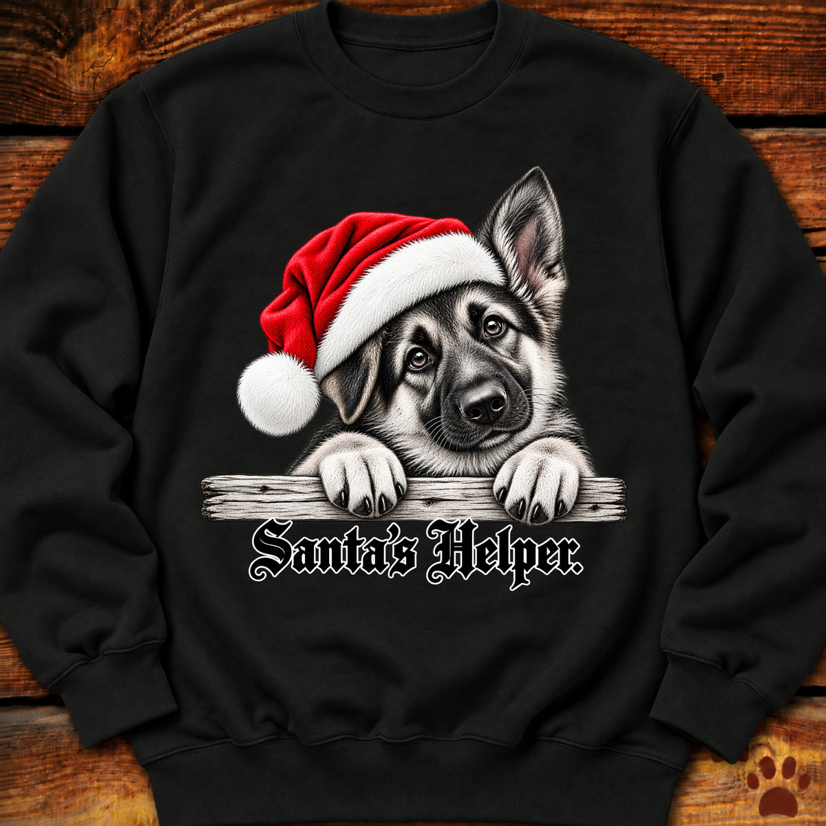Santa’s Helper German Shepherd Sweatshirt