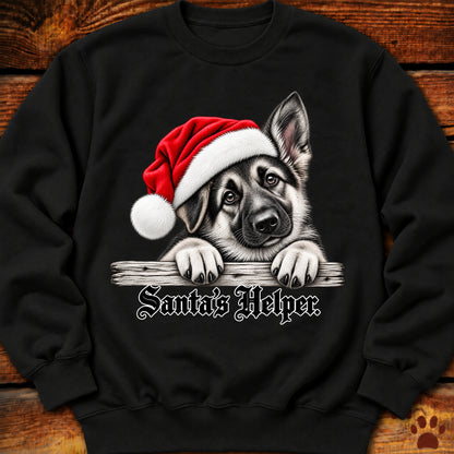 Santa’s Helper German Shepherd Sweatshirt