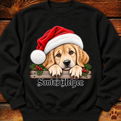 Santa’s Helper Golden Retriever Sweatshirt