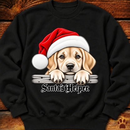 Santa’s Helper Yellow Labrador Sweatshirt