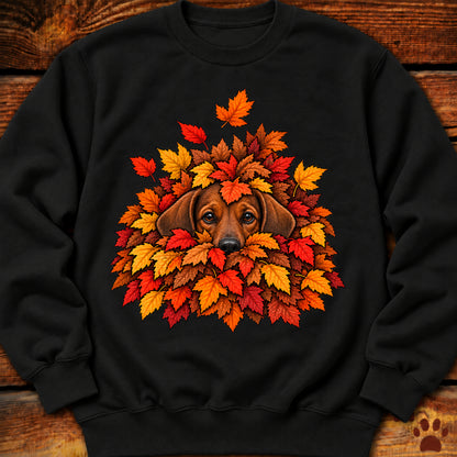 Dachshund Leaf Pile Crewneck