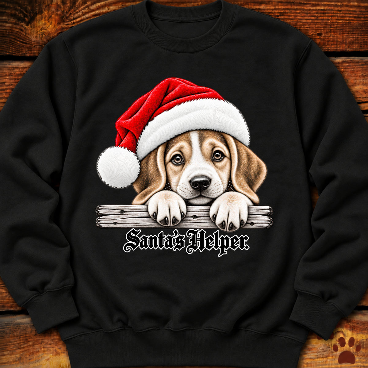 Santa’s Helper Beagle Sweatshirt