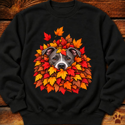 Pitbull Leaf Pile Crewneck