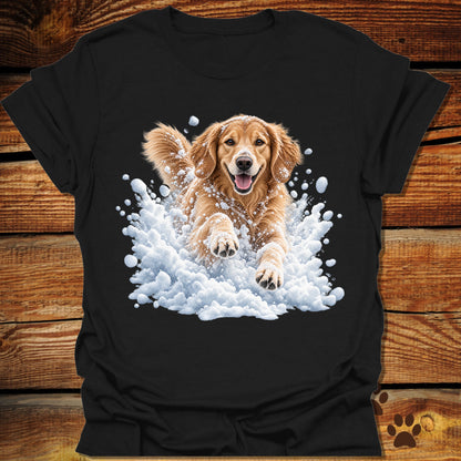 Golden Retriever Snow Frolic T-Shirt