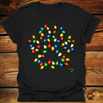Christmas Light Paw T-Shirt