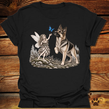 German Shepherd Whimsical Fairy T-Shirt