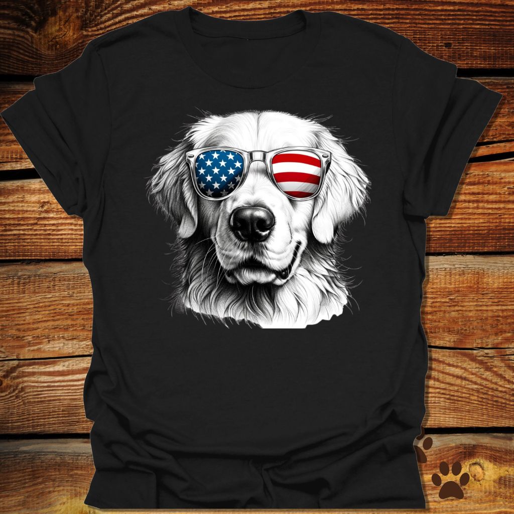 Golden Retriever Fourth of July Shirt