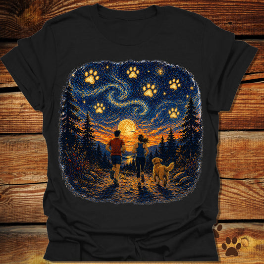 Starry Night Sunset Run T-Shirt