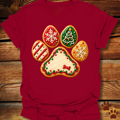 Christmas Cookie Paw T-Shirt
