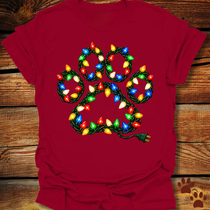 Christmas Light Paw T-Shirt