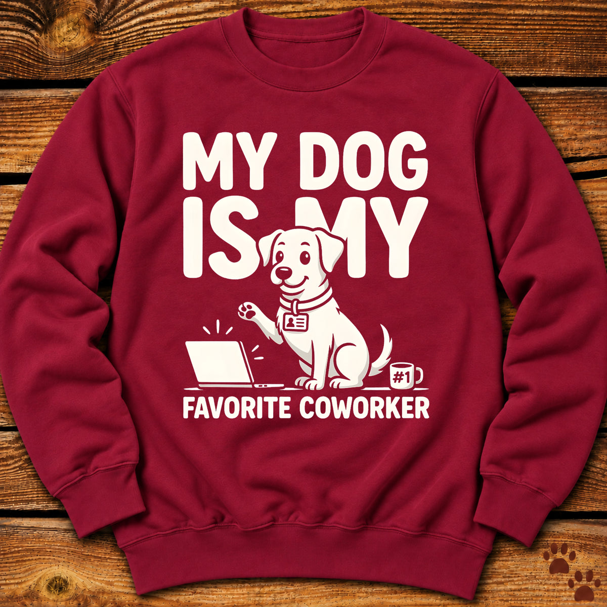 My Dog Is My Favorite Coworker Crewneck