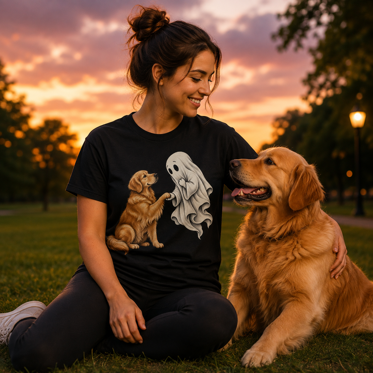 New Friend Ghost Golden Retriever T-Shirt