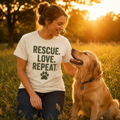Rescue. Love. Repeat. T-Shirt