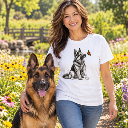 German Shepherd Butterfly Friend T-Shirt