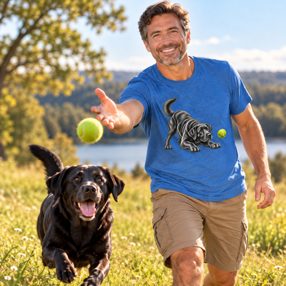 Black Labrador Retriever Tennis Ball T-Shirt
