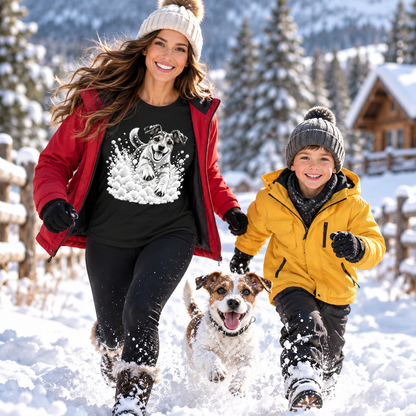 Jack Russell Terrier Snow Day T-Shirt