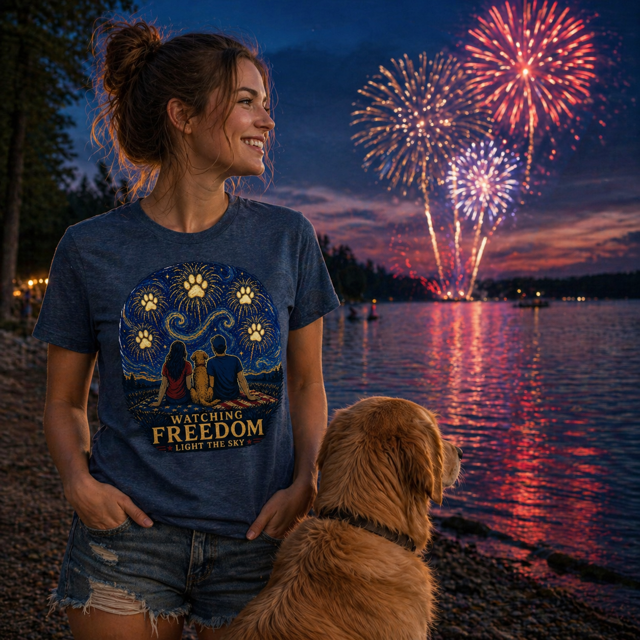 Freedom Lights The Sky T-Shirt