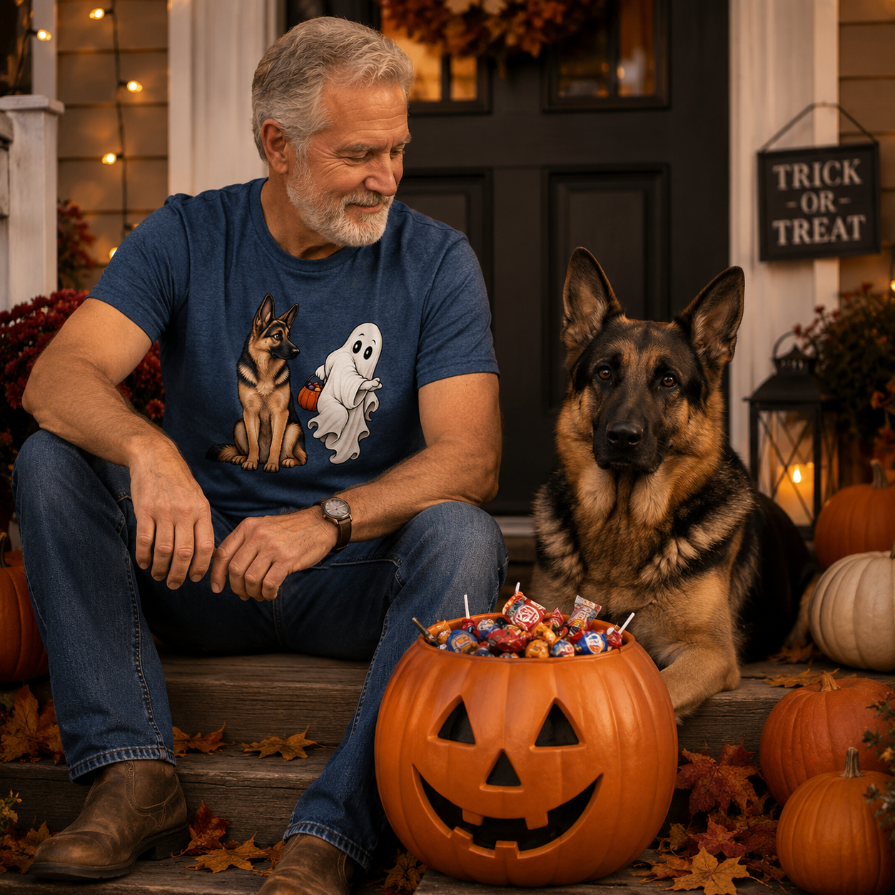 German Shepherd "Caught In The Act" T-Shirt