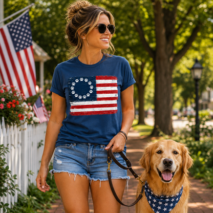 13 Original Paws American Flag