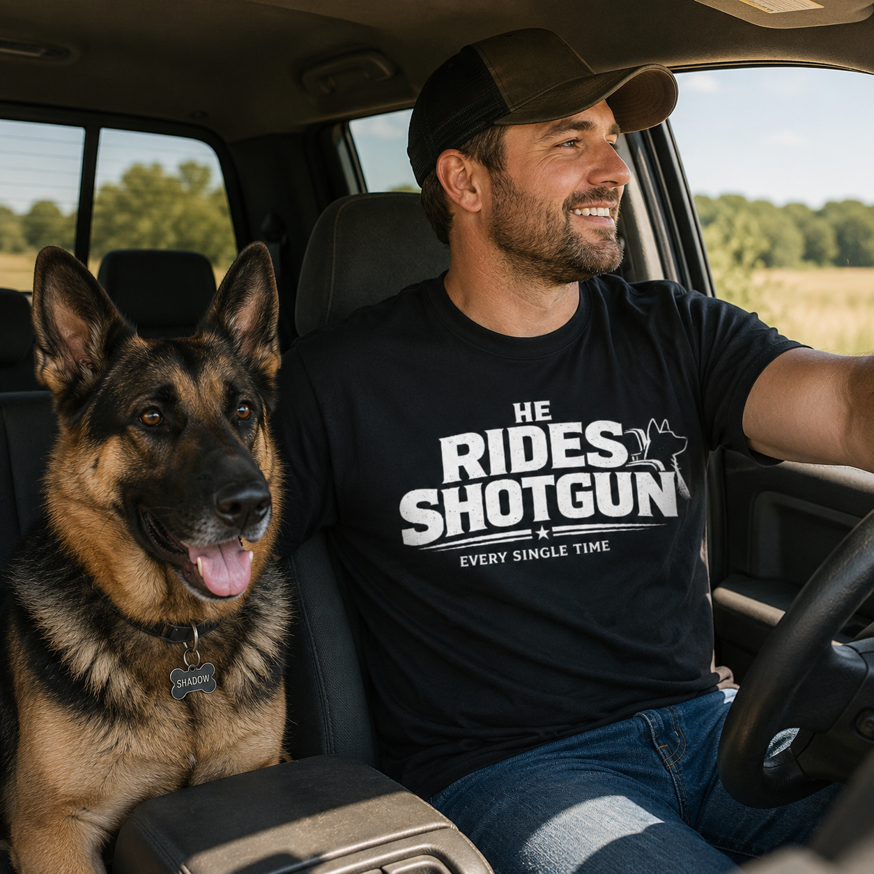Rides Shotgun T-Shirt