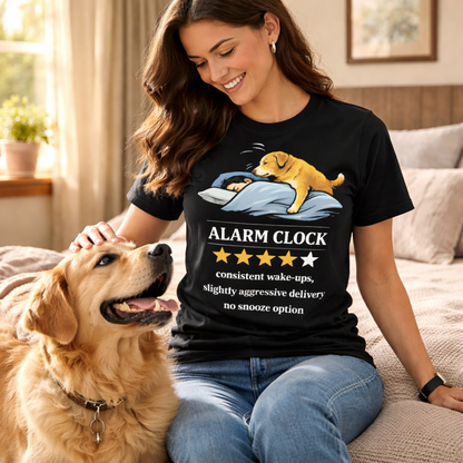 Dog Alarm Clock Review T-Shirt