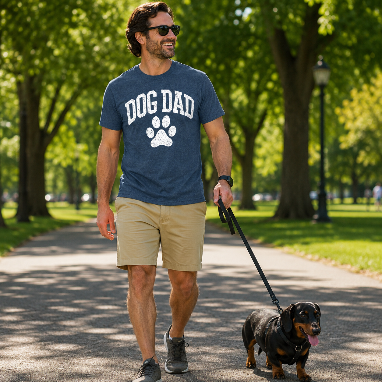 Dog Dad Paw T-Shirt