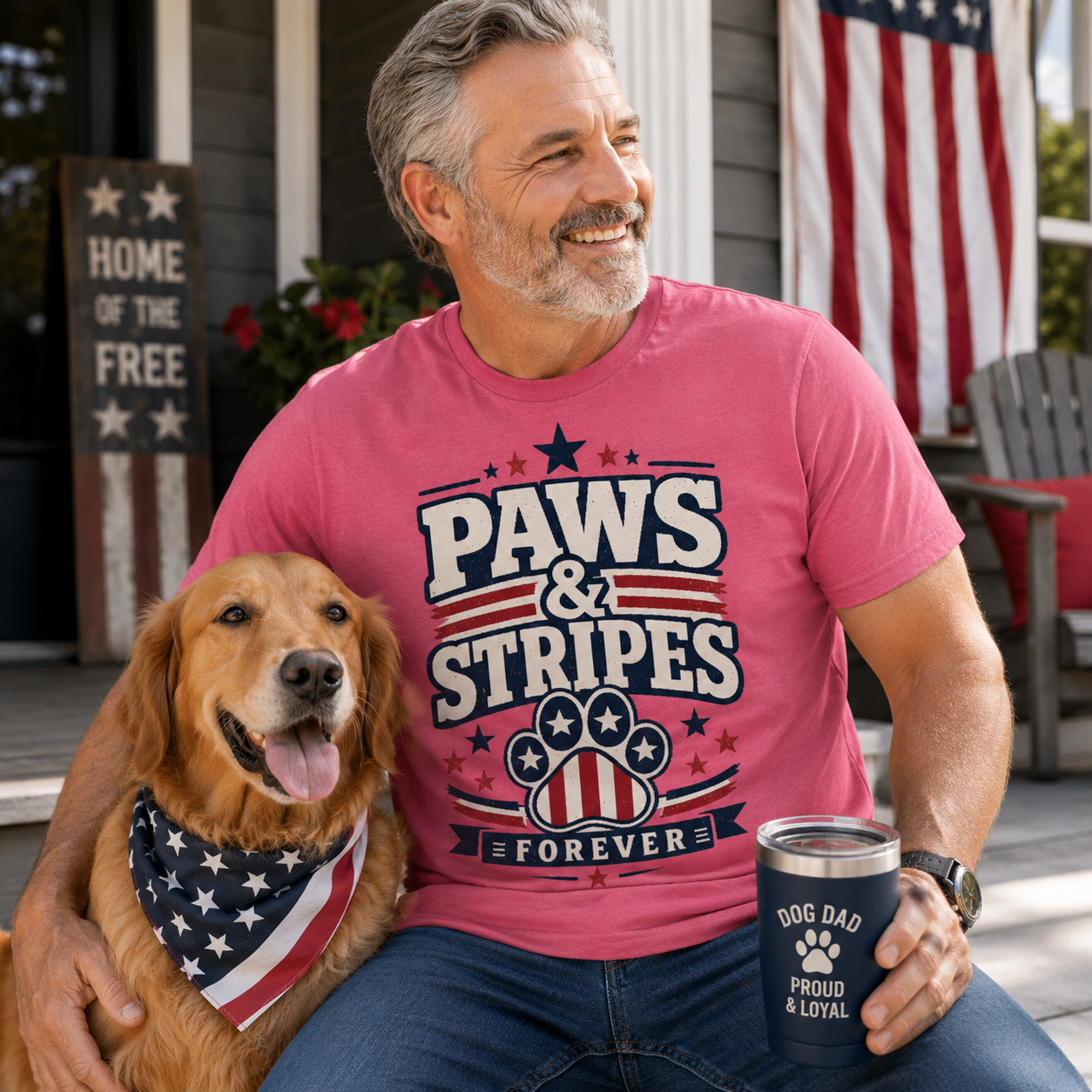 Paws and Stripes T-Shirt