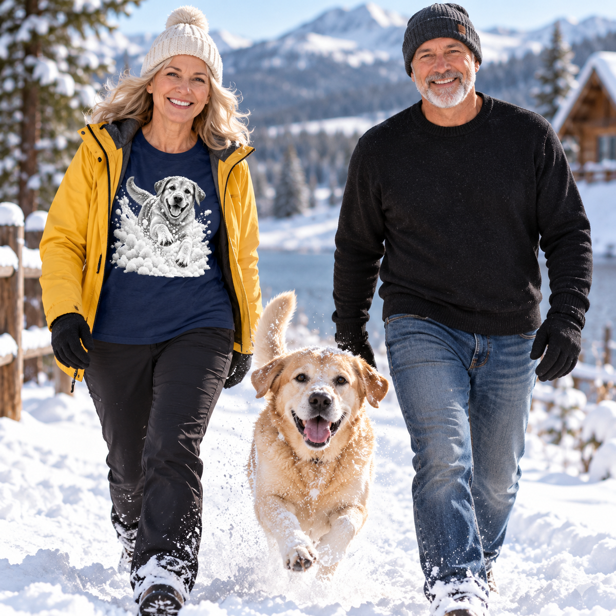 Labrador Snow Day T-Shirt