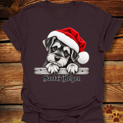 Santa’s Helper Miniature Schnauzer T-Shirt