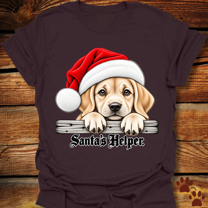 Santa’s Helper Yellow Labrador Retriever T-Shirt