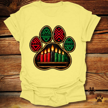 Kwanzaa Paw Print T-Shirt