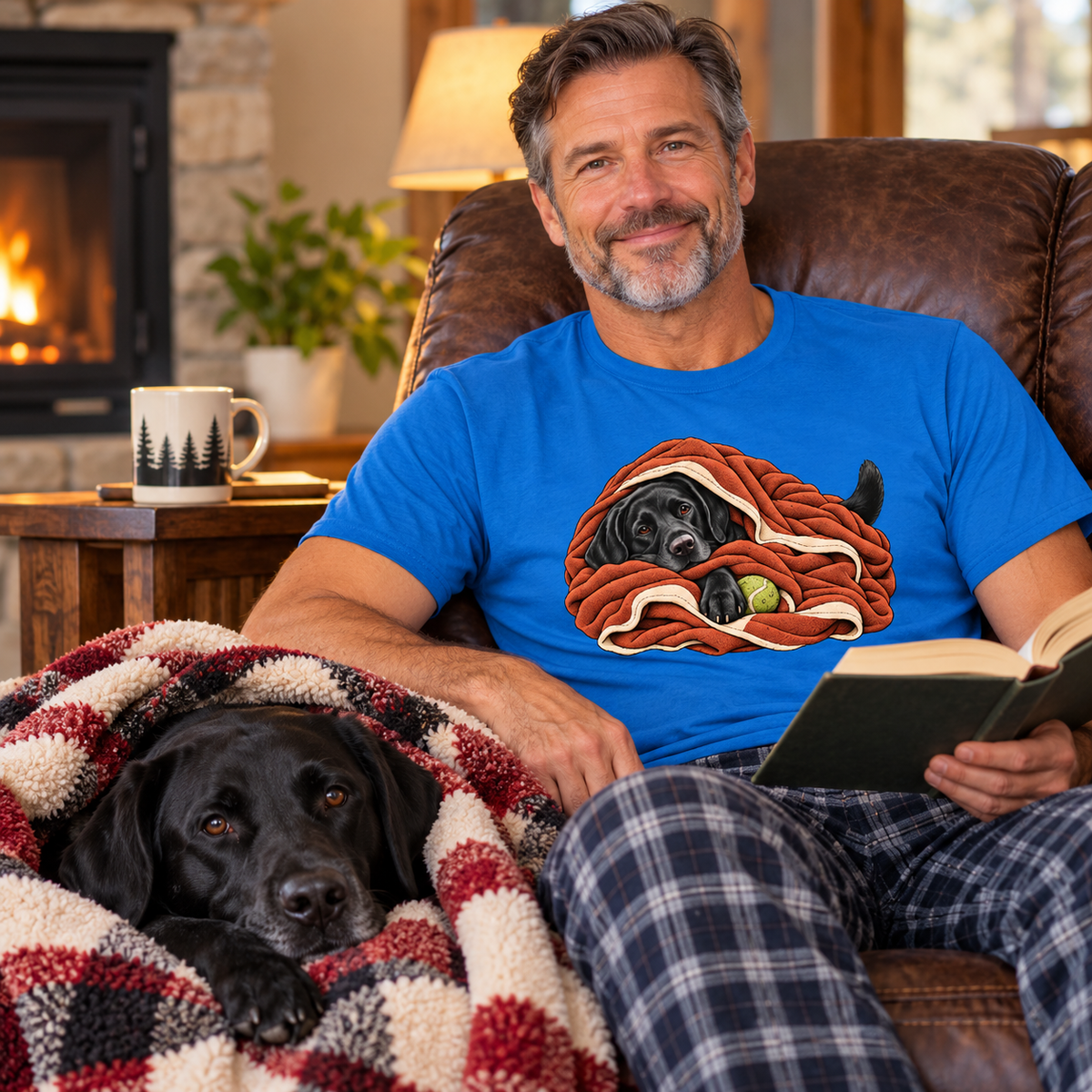 Labrador Retriever Blanket Burrito T-Shirt