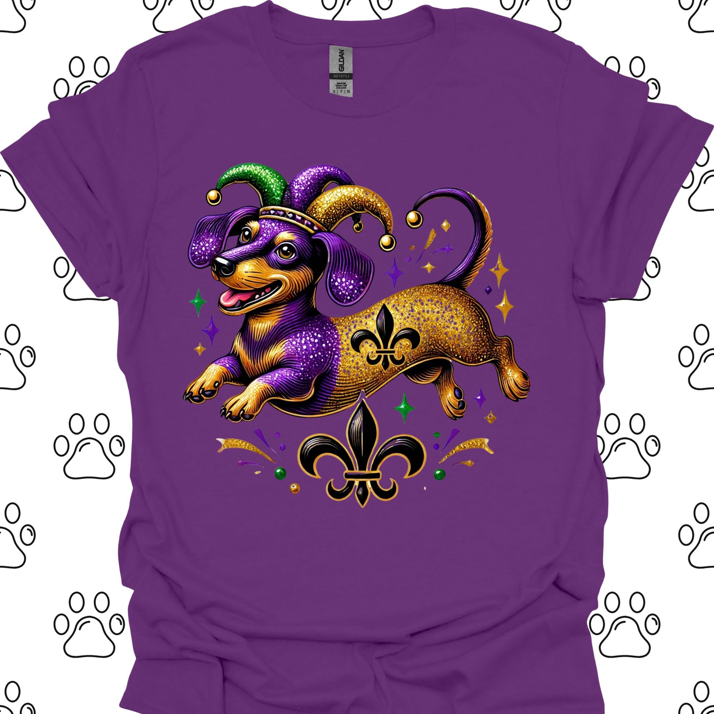 Dachshund Mardi Gras T-Shirt