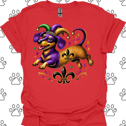 Dachshund Mardi Gras T-Shirt