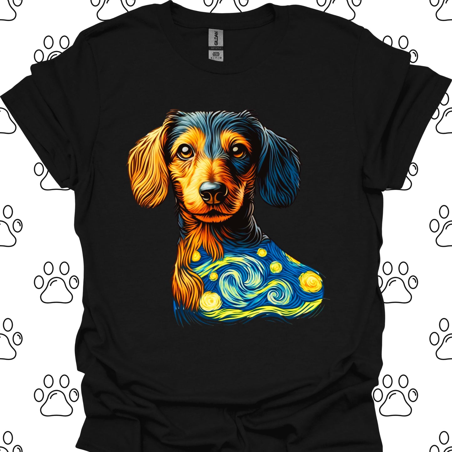 Dachshund Starry Night T-Shirt